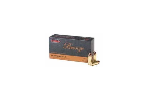 PMC Bronze 38 Super Auto+P Ammo 130 Grain FMJ 50rds - 38SA