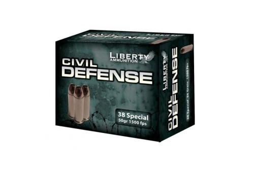 Liberty 38 Special 50gr HP Civil Defense Ammunition 20rds - LA-CD-38-025