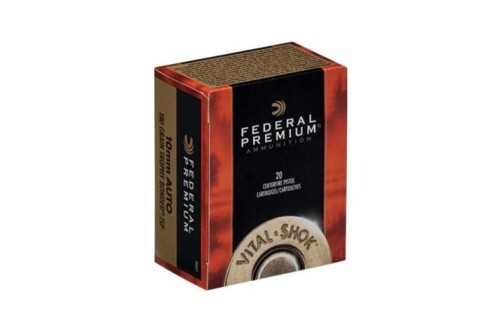 Federal P10t1 Premium  10Mm Auto 180 GR Trophy Bonded Bear Claw Jacketed Soft Point 20 Per Box/ 10 Case 029465064808