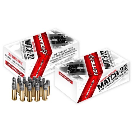 Norma Match-22 LR* 40Gr, Lrn, 50Rd/Box