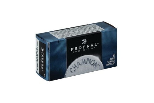 Federal Champion .22 LR 40gr LRN Ammunition, 50 Rounds - 510