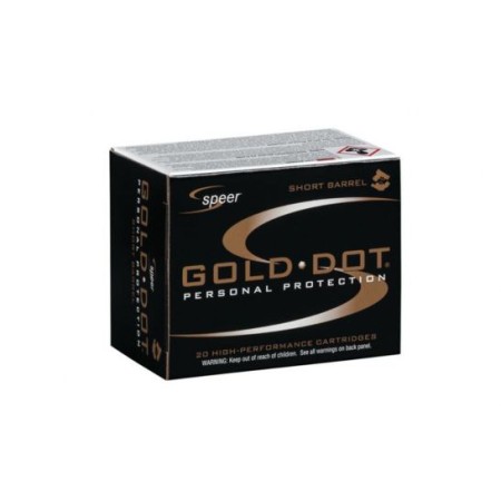 CCI Speer Gold Dot 45 ACP 230 Grain Jacketed Hollow Point Ammo, 20 Round Box (23975)