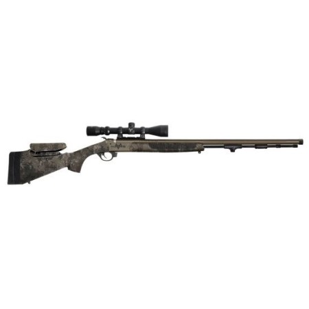 Traditions Pursuit XT Pro 50 Cal, 26" Threaded Barrel, Veil Alpine Camo, 3.5-10x44mm Duplex Scope