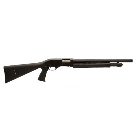 Stevens 320 Security Pump Action 18.5" 12 Gauge Shotgun with Pistol Grip, Black - 19485