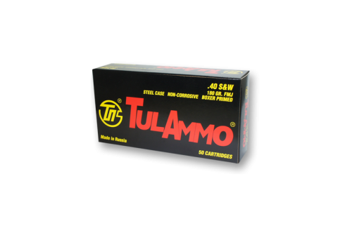 TULA 40SW 180GR FMJ STEEL CASE 50/10