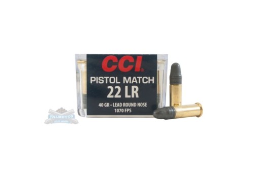 CCI .22 Long Rifle 40gr LRN Pistol Match Ammunition 50rds - 0051