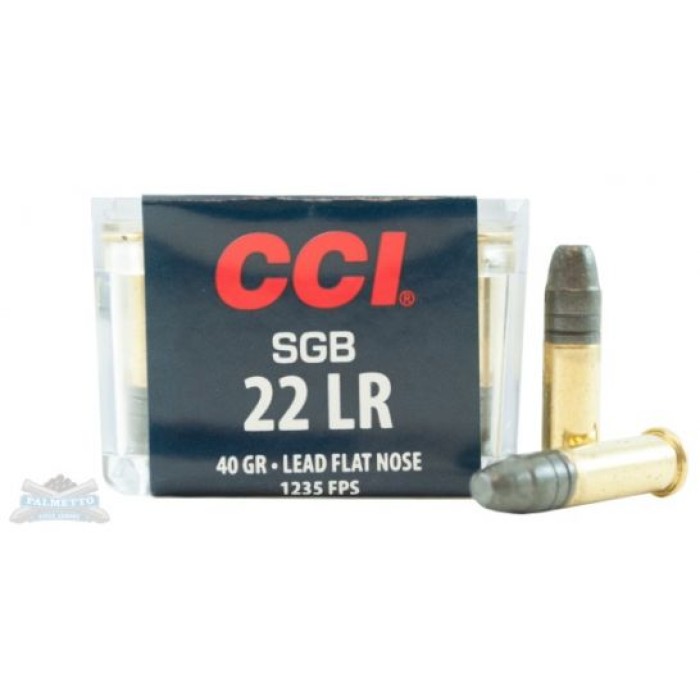 CCI .22 Long Rifle 40 Grain Lead Flat Nose Small Game Ammunition 50rds - 0058