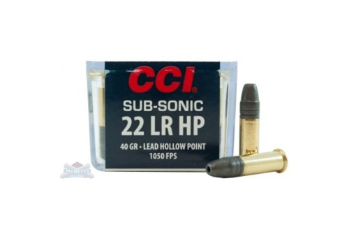 CCI .22 Long Rifle 40 Grain Sub-Sonic Lead Hollow Point Ammunition 100rds - 0056