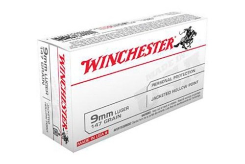 Winchester Ranger SXT 9mm 147gr JHP 50rd box - Nickel Plated Brass Casing