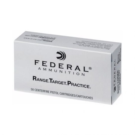 Federal 9mm 115gr FMJ Range Target Practice Ammunition, 50 Round Box u2012 RTP9115