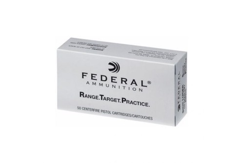 Federal 9mm 115gr FMJ Range Target Practice Ammunition, 50 Round Box u2012 RTP9115