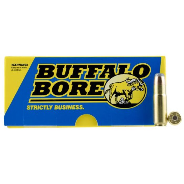 Buffalo Bore 458 SOCOM 400 grain Jacketed Flat Nose Rifle Ammo, 20/Box - 47D/20