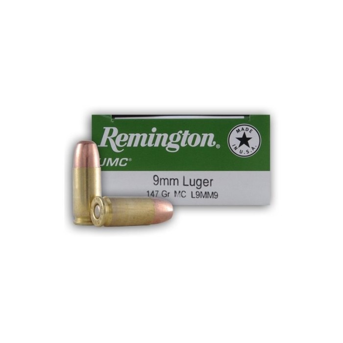 Remington Ammunition Subsonic 147 Metal Case 50Bx/10 - Brass Casing