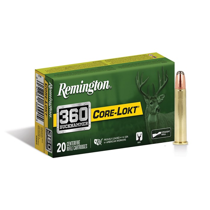 Remington Ammunition R27742   360 Buckhammer 180 GR Soft Point Core-Lokt (Spcl) 20 Bx/10 CS