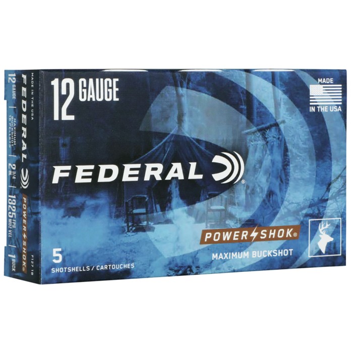 Federal Power-Shok Buckshot 12 ga 2-3/4