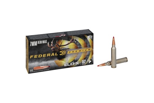 Federal Ammo Premium 7mm Rem Mag, 162gr, ELD-X, 20Bx/10Cs