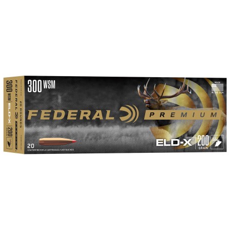 Federal Premium, .300 WSM, ELD-X, 200 Grain, 20 Rounds