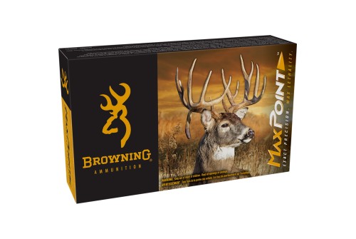 Browning MAXPOINT 270 WIN 130 Grain Maxpoint Brass Rifle Ammo, 20 Rounds, B192102702