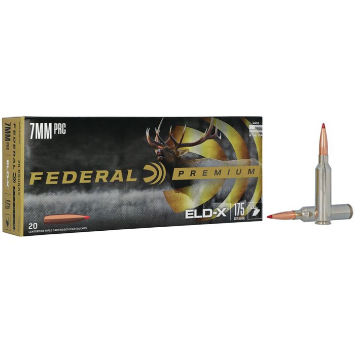 Federal Premium 7mm PRC 155gr Terminal Ascent Centerfire Rifle Ammo - 20 Rounds