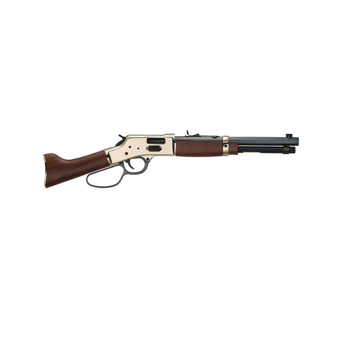 Henry Big Boy Mare's Leg Side Gate 45 (Long) Colt 12.9in Polished Hardened Brass Lever Action Pistol - 5+1 Rounds