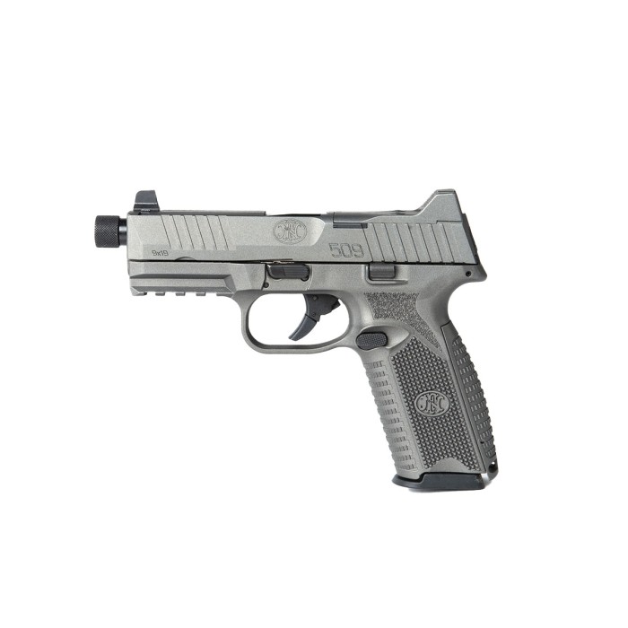 FN 509T NMS GRY 9MM 4.5" NS 17/24RD TUNGSTEN GRAY