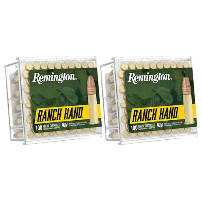 Remington 22 Lr Ranch Hand 42gr Plated Hp 100rd 50bx/cs