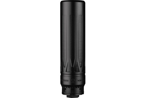 Dead Air Armament Nomad-TI XC, Suppressor, 6.74" Length, Rated Up to 300 Remington Ultra Magnum, Titanium, Cerakote Finish, Black, Direct Thread 5/8X24 HUB Mount