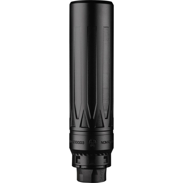 Dead Air Armament Nomad-TI XC, Suppressor, 7.03" Length, Rated Up to 300 Remington Ultra Magnum, Titanium, Cerakote Finish, Black, Xeno Adapter & DA124 Omni Brake