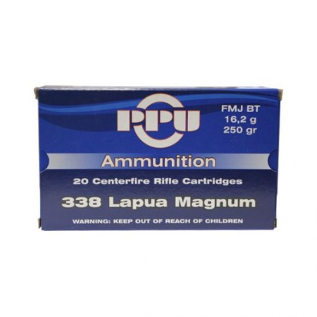 PPU 338 LAPUA 250 GR FMJ BT