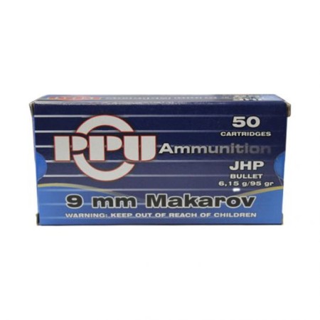 PRVI Partizan 9mm 124gr FMJ Ammunition, 50 Round Box - PP-R9.5