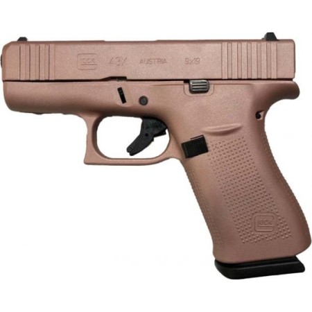 Glock G43X 9mm 10rd 3.39" Pistol, Rose Gold - PX4350204