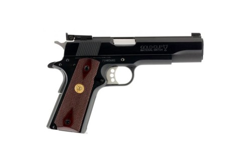 Colt Gold Cup National Match 9mm 9+1 Round Semi Auto Hammer Fired Pistol, Blue - O5872A1