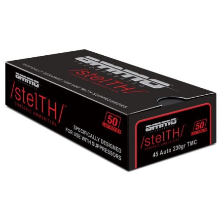 Ammo Inc stelTH Self Defense 45 ACP, 230gr, Total Metal Case, 50Bx/20Cs