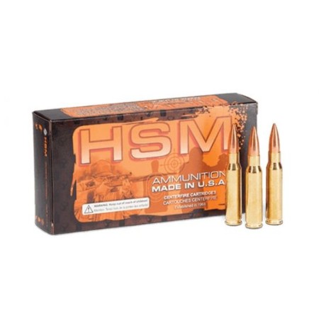 HSM 300 AAC Blackout 220gr SMK HPBT Sub-Sonic Ammunition New Manufactured 20rds - HSM-300BLK-4-N