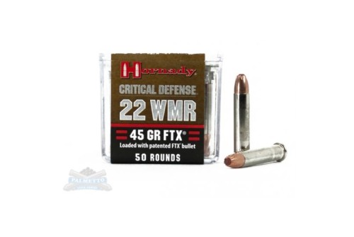 Hornady 22 WMR 45gr FTX Critical Defense Ammunition 50rds - 83200