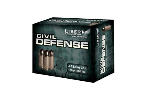 Liberty 45 Colt 78gr HP Civil Defense Ammunition 20rds - LA-CD-45-031