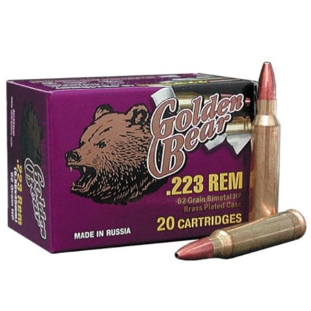 Golden Bear .223 Remington - 62gr. Hollow-point 20-pack