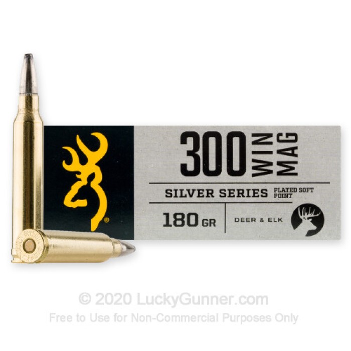 300 Winchester Magnum - 180 Grain SP - Browning Silver Series - 20 Rounds