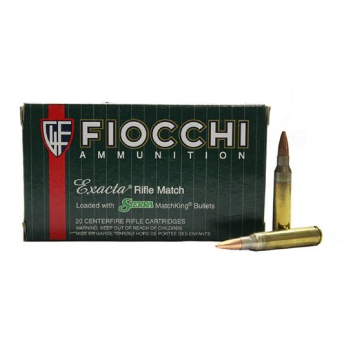 Fiocchi .223 Rem 77gr Sierra MatchKing HPBT Ammunition, 20 Round Box u2012 223MKD