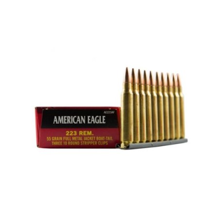 American Eagle 223 55gr FMJBT Ammunition 30rds - AE223AF