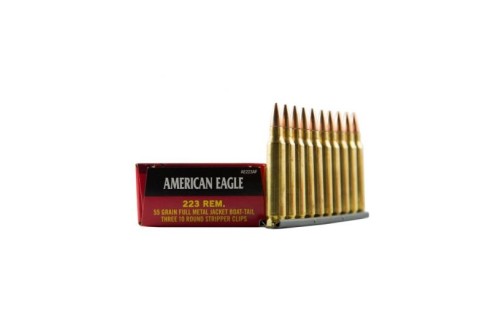 American Eagle 223 55gr FMJBT Ammunition 30rds - AE223AF