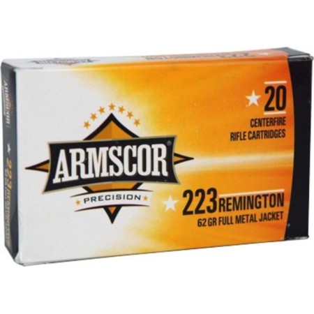 223 Rem - 62 gr FMJ - Armscor - 20 Rounds