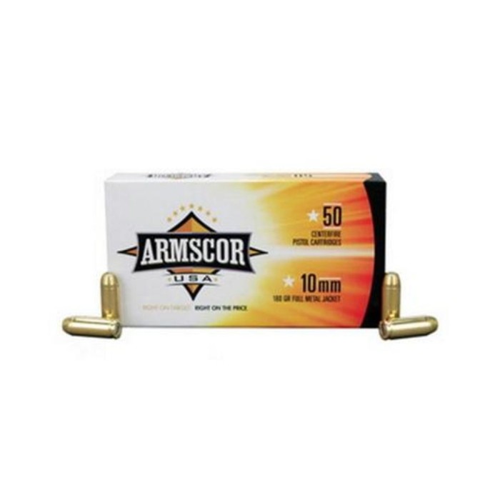 ARMSCOR/ROCK ISLAND AMMO 10MM 180GR. FMJ 50-PACK 50181