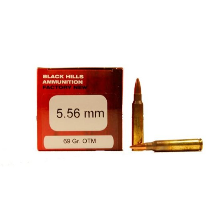 5.56x45 - 69 Grain Open Tip Match - Black Hills - 50 Rounds