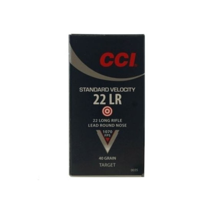 22 LR - 40 gr LRN - CCI Standard Velocity - 500 Rounds