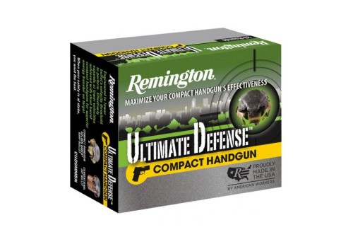 Remington 9mm 124gr GJHP Ultimate Defense Compact Handgun Ammunition 20rds - CHD9MMBN