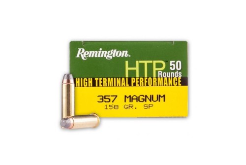 Remington 357 Magnum 158gr SP High Terminal Performance Ammunition, 50 Round Box - RTP357M3