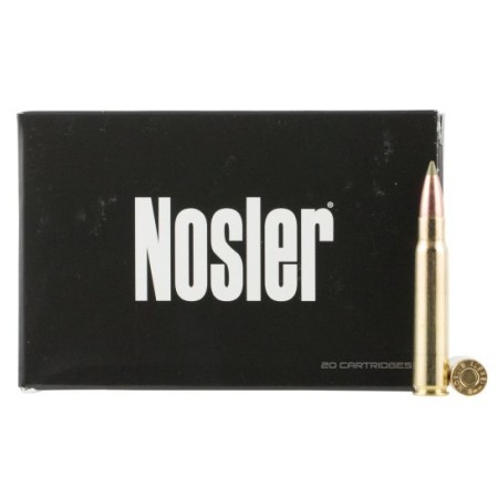 Nosler 8x57 JS Mauser 180 grain Expansion Tip Lead-Free Rifle Ammo, 20/Box - 40643