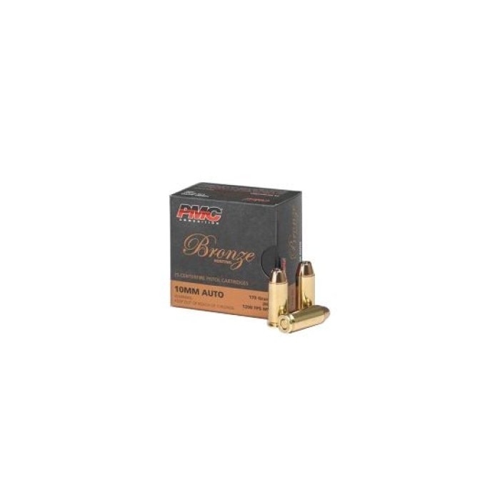 PMC 10B Bronze 10mm Auto 170 gr Jacketed Hollow Point (JHP) 25 Bx/ 20 Cs