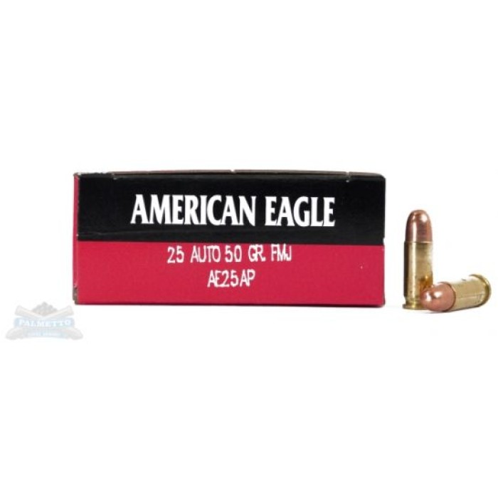 American Eagle 25 Auto/ACP 50gr FMJ Ammunition 50rds - AE25AP